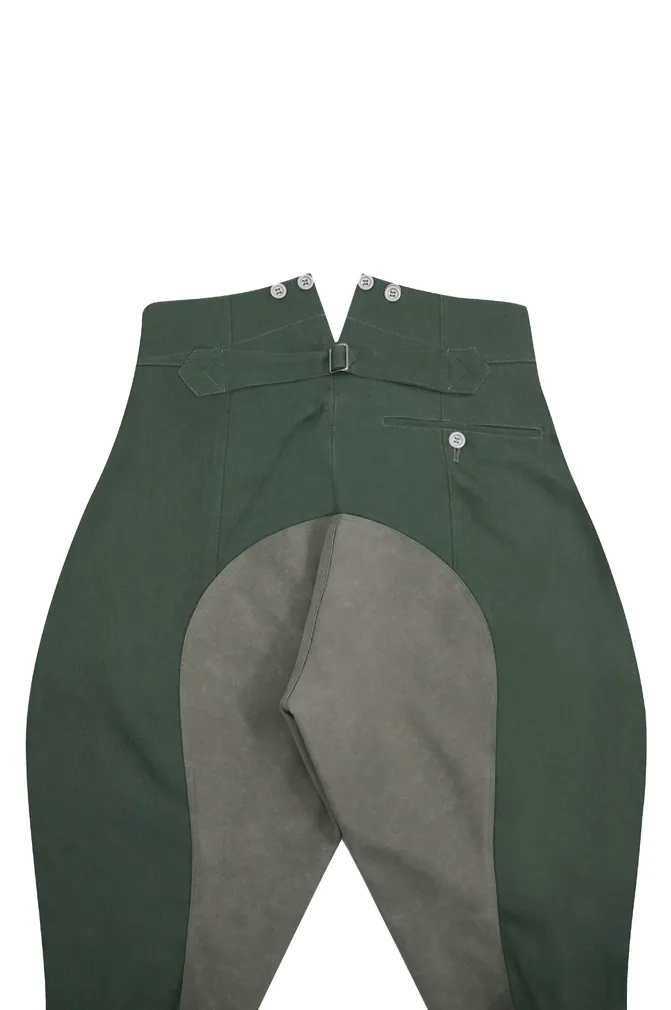   Wehrmacht/Elite M1940 Summer HBT Reed Green Mounted Troops Riding Breeches German-Uniform