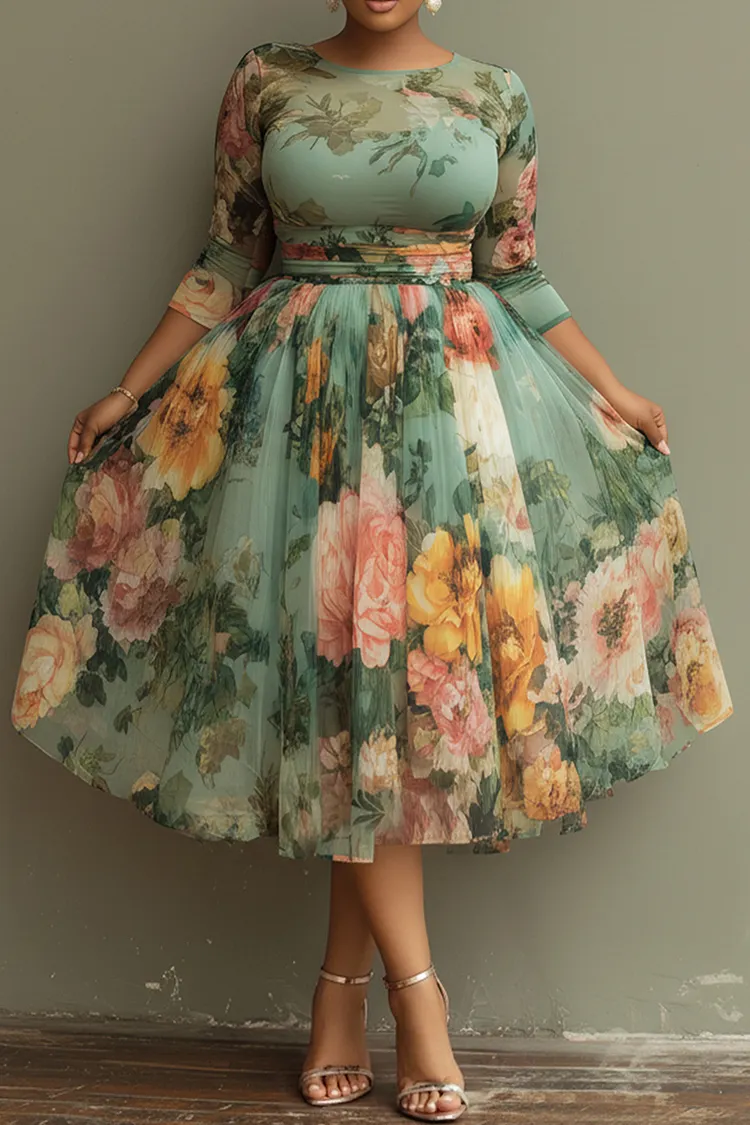 knee length dresses for ladies ALEXIA ADMOR Lily Midi Dress main image 0