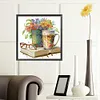 >SALE<DIY Partial Special Shaped Drill Diamond Painting Simple Book Coffee 40x40cm