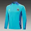 2024/2025 Ajax Half-Pull Training Suit Baby Blue Football Shirt 1:1 Thai Quality Set love fball