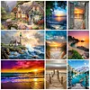 (Multi-Style) Scenery - 11CT Stamped Cross Stitch (Multi-Size)