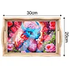 >SALE<Diamond Painting Nesting Food Trays with Handle Coffee Table Tray (#1)
