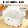 Ultrasonic Fruit and Vegetable Washing Machine Vegetables Cleaning Basket