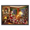 (Big Size)Santa Claus Counting Gifts - 11CT Stamped Cross Stitch - 60*45cm - Xmas