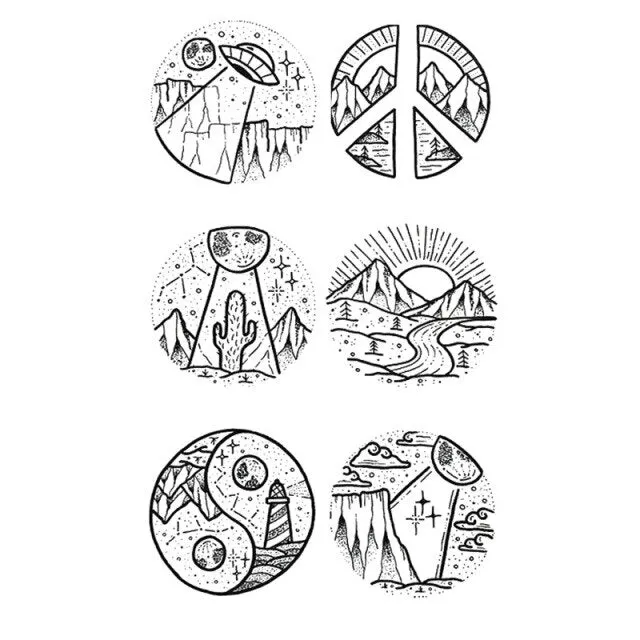 Waterproof Temporary Tattoo Stickers Butterfly Tiger Feather  Design Tattoo Children Black Body Art Fake Tattoos for Men Women
