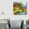 Diamond Painting-DIY Full Round Drill Relaxing Village