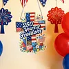 250th Anniversary of Independence DIY Acrylic Diamond Painting Hanging Kit Special Shape Crystal Rhinestone Art Pendants Single Side Drill for Adults Gift Home Wall Or Window Decor