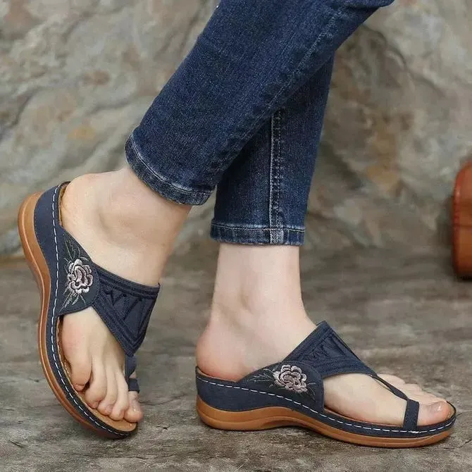 New summer large size women's shoes retro thick heel womens sandals wedges shoes for women sandalias mujer platform Designer