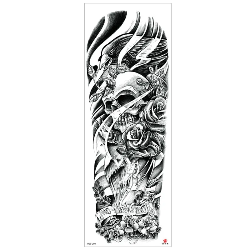 temporary tattoos for men robot full arm sleeve tattoo mechanical lion tiger waterproof tatto fake tatoo stickers body tatoo art