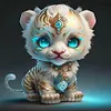 (Multi-Style) Tiger- 11CT Stamped Cross Stitch 40*40cm/40*55cm