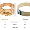 (US Local)2Pcs Round Embroidery Hoops DIY Sewing Tool for DIY Sewing Craft (20cm)