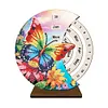 Special Shape Flowers Butterfly Diamond Painting Spinning Calendar for Beginners