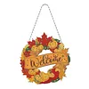 Diamond Painting Autumn Wreath Pendant for Home Window Wall