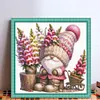 (US Local)Gnome - 9CT Partial Beaded Cross Stitch Kit(40x39cm)