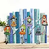6pcs Bookmark Diamond Dots with Crystal Little Witch Dot Drill Book Mark Kit