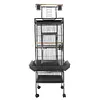 [US Local Warehouse] 60 Inch Large Bird Cage with Play Top and Rolling Stand Metal Parakeet Cage
