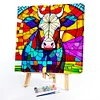 Cow Glass Painting-Paint by Numbers Acrylic Painting 40*40CM
