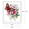 Butterfly Flower - 14CT Stamped Cross Stitch Kit(28x35cm)