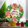 DIY Diamond Painting Garland Snowman Rhinestone Hanging Wreath Set 
