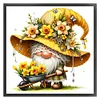 Yellow Flower Goblin-11CT Stamped Cross Stitch 45*45cm