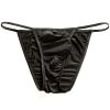Men's Thongs Underwear Sexy Mini Thong Men Panties Low Waist T-Back Bikini Briefs Ultra Thin Underpants