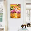 Cross Stitch Kits 11CT Stamped DIY Flamingo Full Embroider Needlework(Brand)