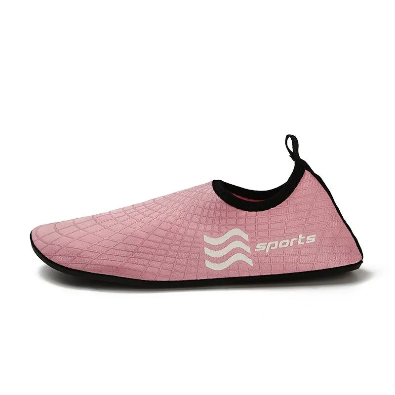 Striped Colorful Water Shoes Woman Men Swimming Breathable Shoes Aqua Beach Shoes Big Plus Size 36-48 Sneaker