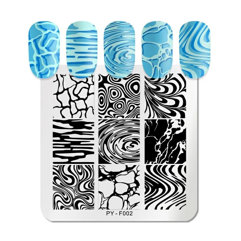 PICT YOU Nail Stamping Plates Snow Winter Nail Art Stamp Template idea nail Image Plate Stainless Steel Stencil Tools-Nail Inspo