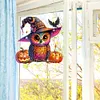 >SALE<Acrylic Special Shaped Pumpkin Owl 5D DIY Diamond Art Hanging Home Decorations