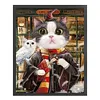 >SALE<Full Embroidery Silk Thread 11CT Printed Cat Cross Stitch Home Kit Art 50x63cm