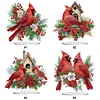 5D DIY Diamond Painting Special Shape Desk Ornament Cardinal Bird Decor Kit