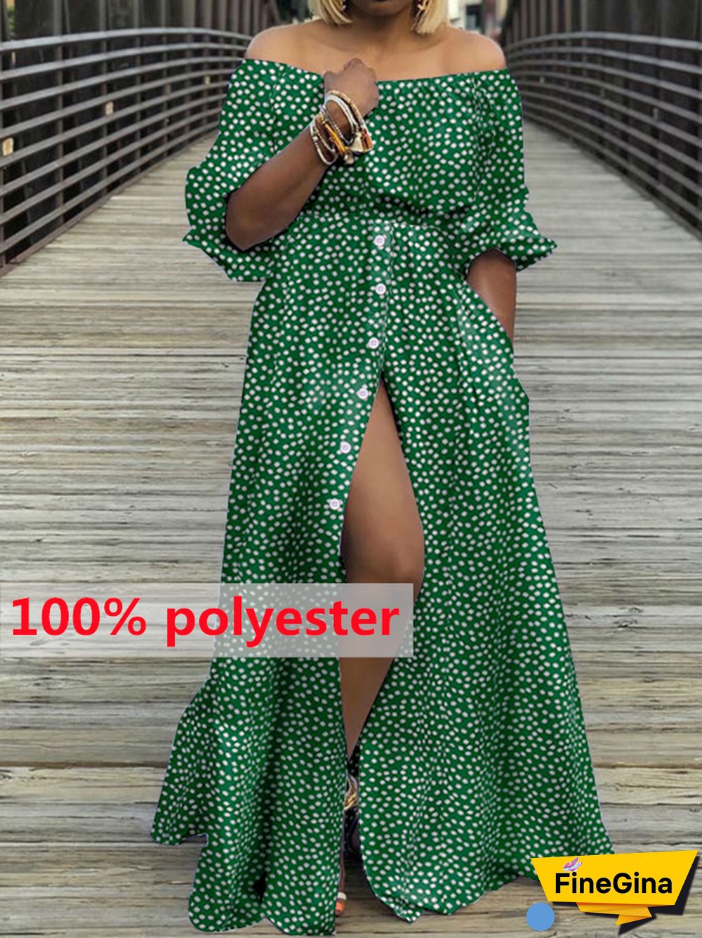 Summer Dresses Women Celmia High Split White Long Sundress Sexy High Waist Maxi Robes Three Quarter Sleeves Party Vestidos