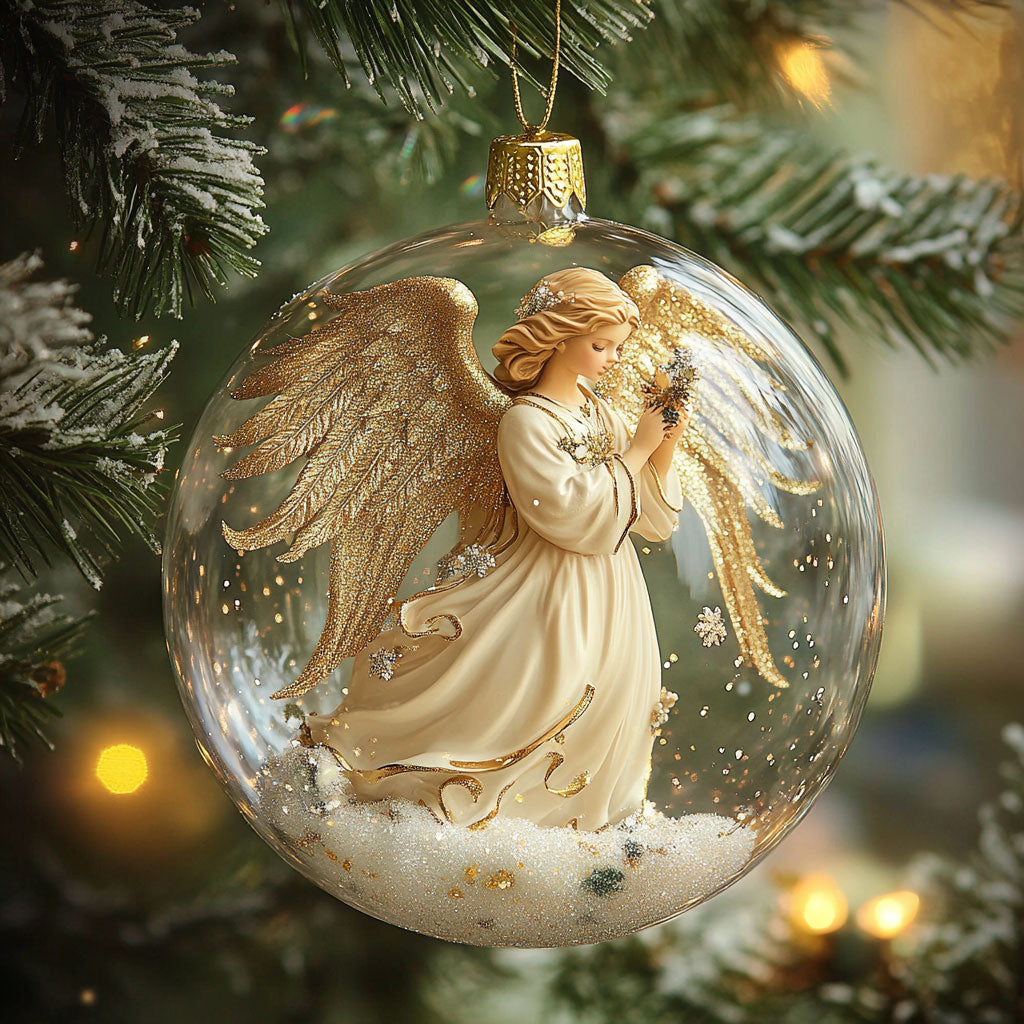 Angel Star Wish WN1610007CL Personalized Christmas Ornament