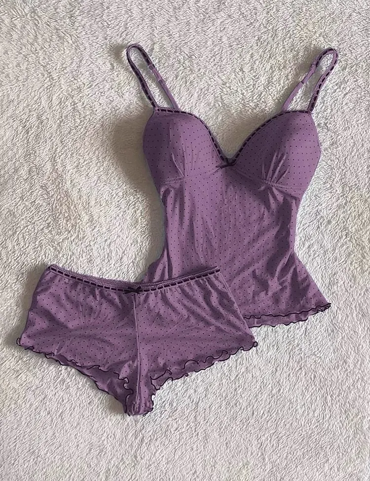 Women's Sexy Suspender Pajama Set