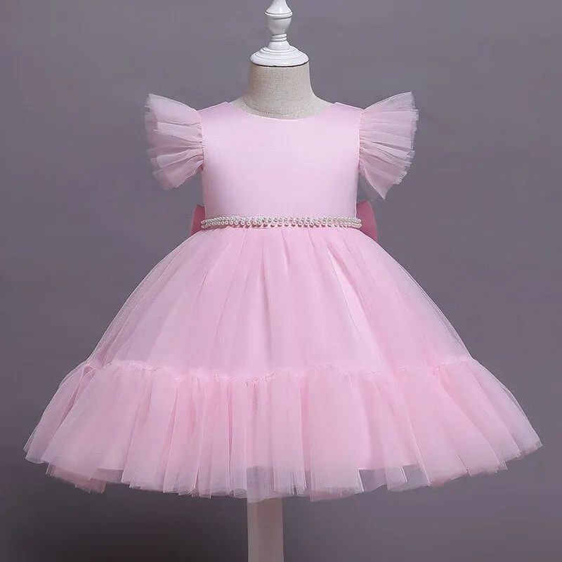 Flower Girls Dresses for Wedding  Birthday Kids Clothes Dress Girl  Elegant Princess Butterflies Children Formal Pageant Gown