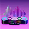 Desktop Colorful Gaming Bluetooth Speaker LED Lights Computer Audio Cool Mechanical Keys