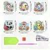 (US Local)6Pcs Acrylic  Animals Diamond Painting Fridge Magnet for Whiteboard