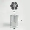 Gun Cylinder Pen Holder Revolver Pen Holder with 6 Slots Pen Pencil Holder Cylinder Design Heavy Duty Non-Slip Aluminum Office Cre