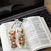 4Pcs Special Shape Flower Lights Diamond Painting Bookmark Art Projects