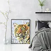 Tiger - 9CT Partial Beaded Cross Stitch Kit(20x28cm)