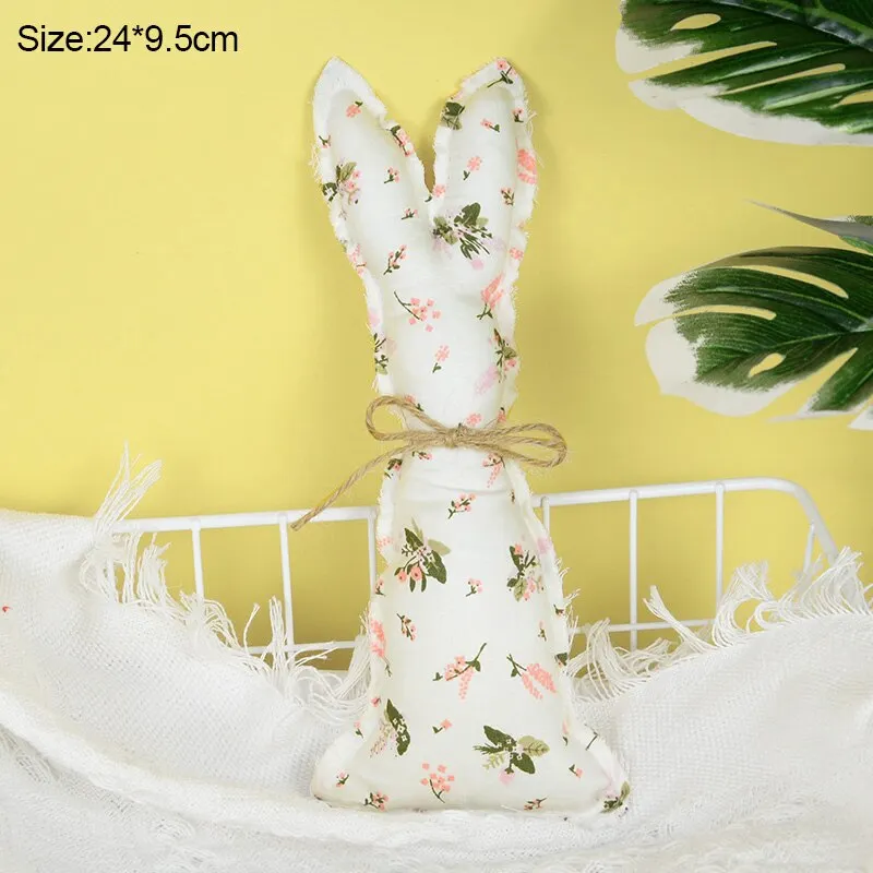 Easter Decoration Cloth Bunny Ornaments Easter Rabbit Holiday Party Kids Toys Gifts Decoration Spring Home DIY Craft Supplies