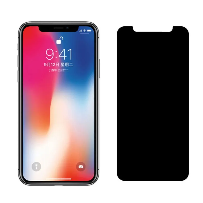 Tempered Glass Anti Peeping Screen Protector For iPhone