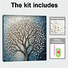 (30x30cm)DIY Pearl Painting Framed Tree  Handmade Pearl Material Art Kit Living Room Decor