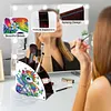 DIY Diamond Painting Kit Triangle Shaped Organizer Box Wooden Storage Box