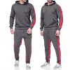 Men's Sports Long Sleeve Trousers Two Piece US Size