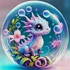 Crystal Ball Zodiac Sign Dragon - 11CT Stamped Cross Stitch - 40*40cm