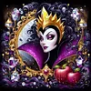 (Counted/Stamped)Disney Villains-Snow White-Evil Queen-11CT Cross Stitch 45*45cm/17.72*17.72in