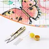 10x Thread Punch Tools Kit Cross Stitch Embroidery Needle Set for DIY Craft 11CT/14CT（Color Random）