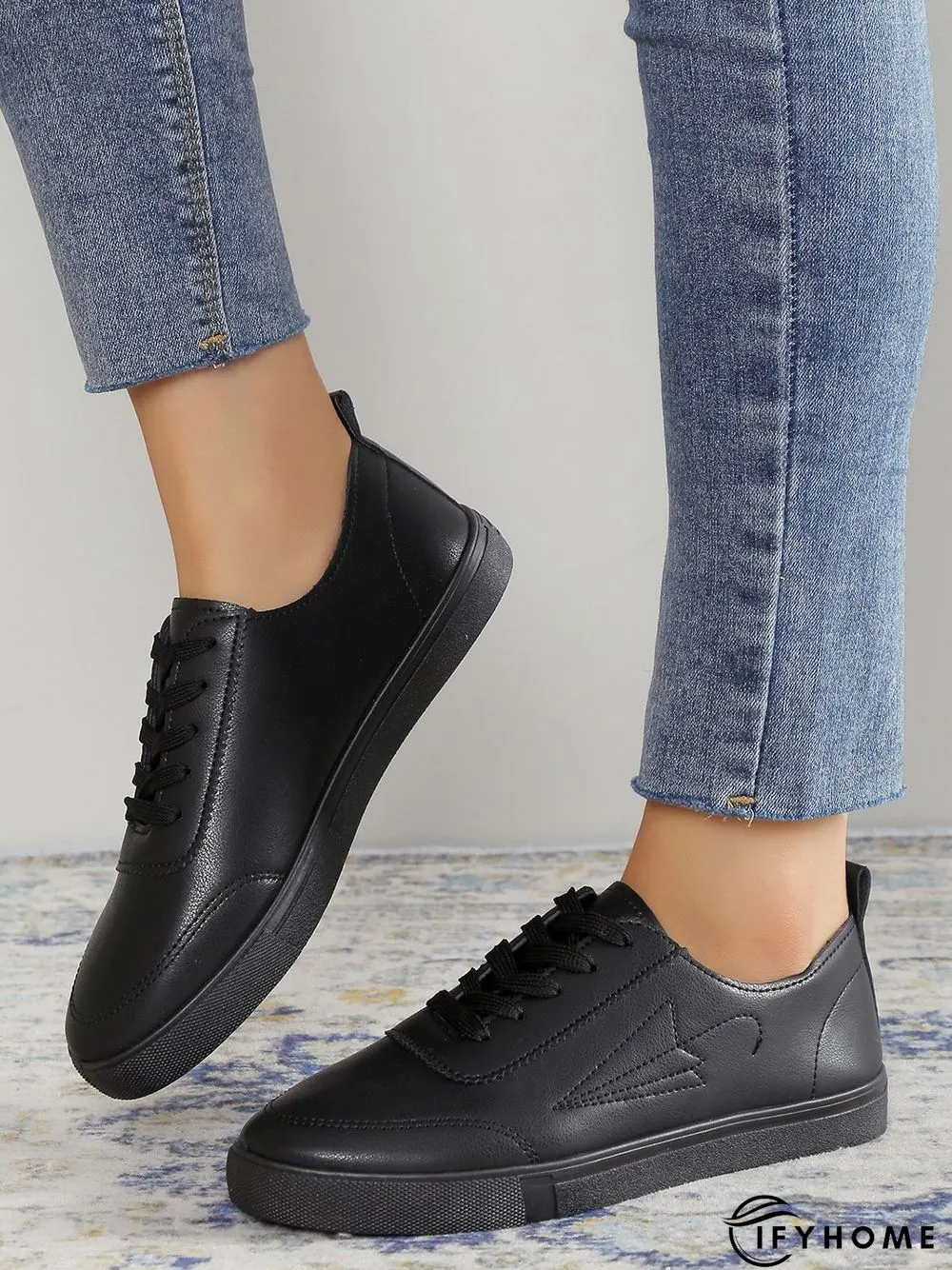 Women's Lace-up Front Flat Shoes | IFYHOME