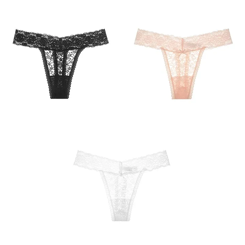 Sexy Panties Woman's Thongs Lace Underwear For Woman G-String Ladies Plus Size Lace Sexy Female Underwear Woman BANNIROU